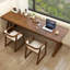 Bureau rectangulaire en bois massif brun noisette-540541499