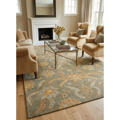 Performance Wool Floral Indoor Rug