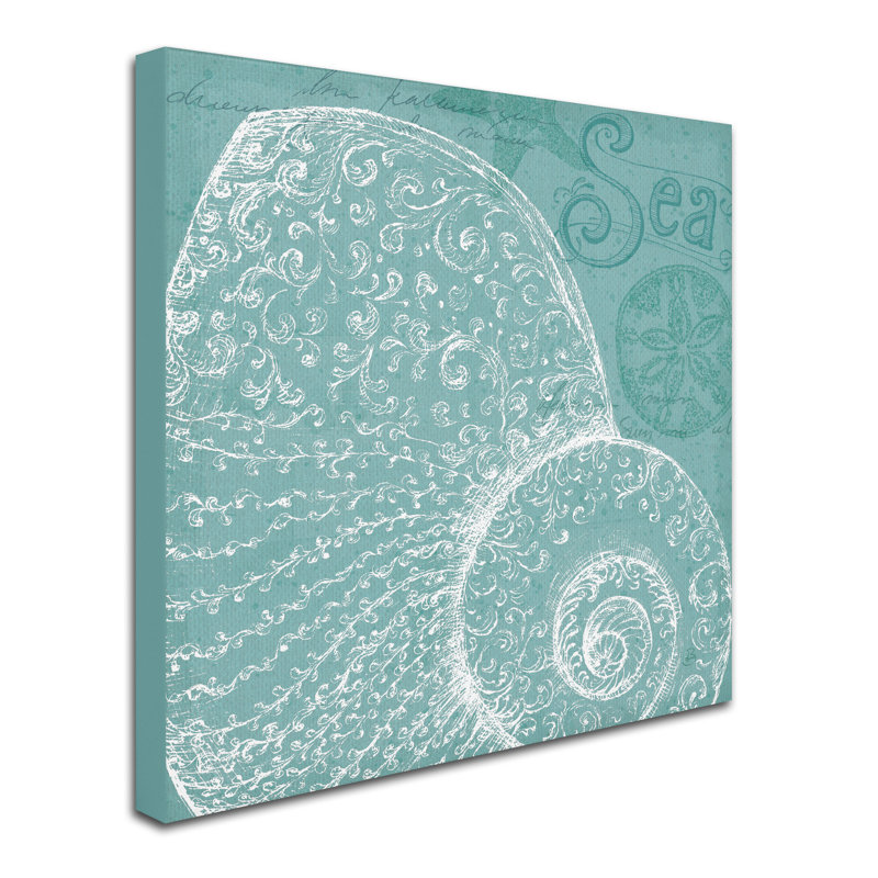 Mahaffey «Aqua Treasure IV» par Daphne Brissonnet, impression sur toile tendue, H 14 po x l 14 po x P 2 po