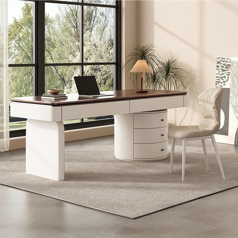 Bureau haut de gamme léger et luxueux, H 29,53 po x l 62,99 po x P 27,56 po