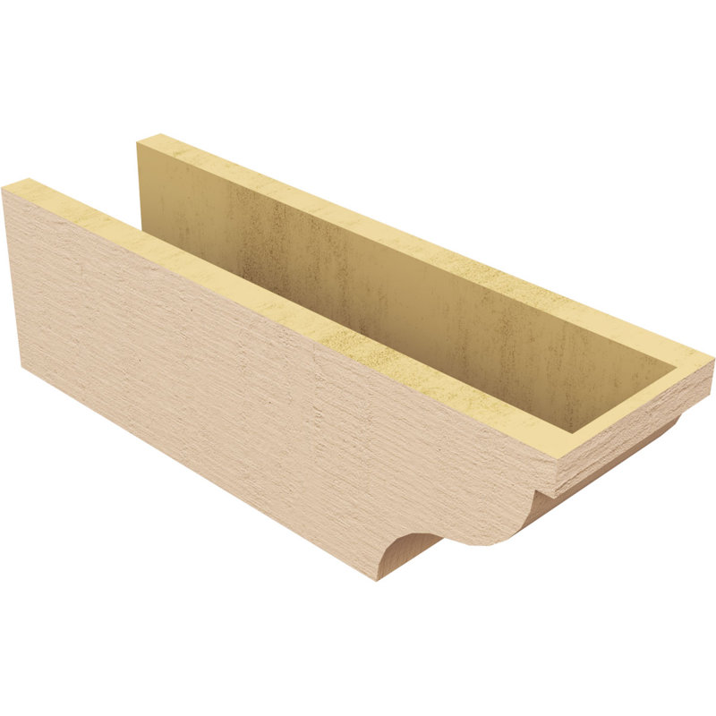 Garner Woodgrain TimberThane Rafter Tail, Primed Tan, 6" H x 20" W x 6" D