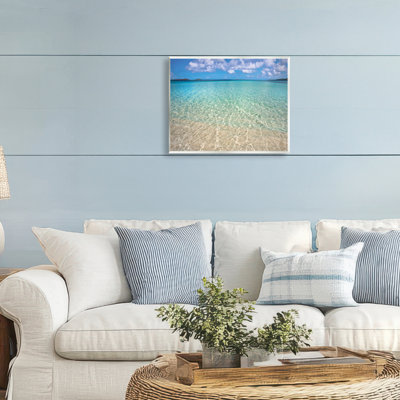 Plaque murale Clear Caribbean Beach Waters, design par Seven Trees Design
