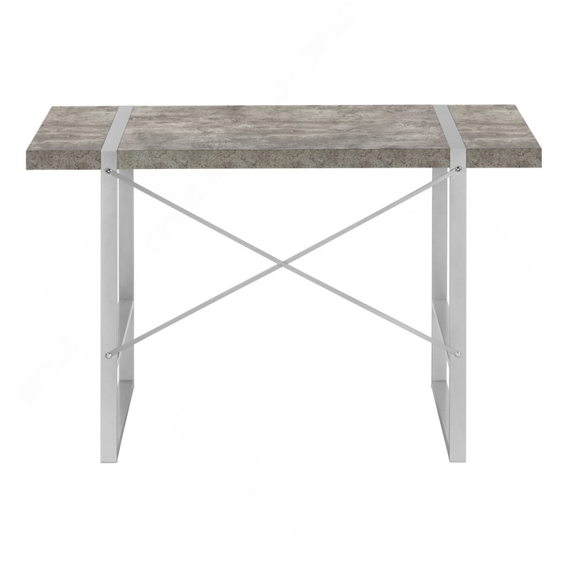 Bureau d'ordinateur polyvalent et moderne pour un travail à domicile efficace, Gris clair / noir