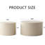 Beige Nesting Coffee Table - Office End Wave Stripe Round Multipurpose & Work- Modern Tables 2 Drum Side For Living Room Space Saving Chic-798993486