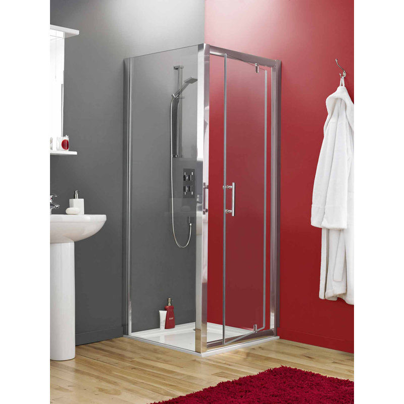 Pacific 990mm W x 1850mm H Framed Fixed Glass Panel with Clear Glass