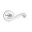 Scroll Passage (Hall & Closet) Door Lever with Round Rosette-1974380907-1974380901