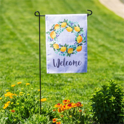 Double Sided Burlap Garden Flag