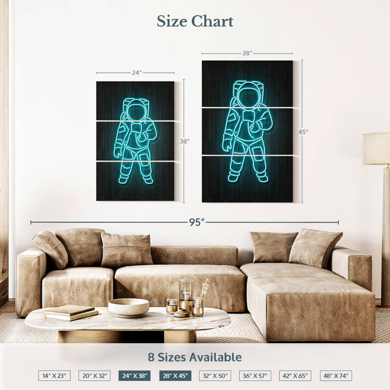 Oberle Astronaut, 38" H x 24" W