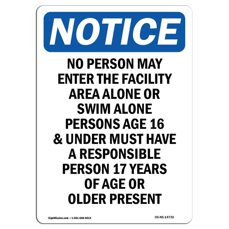 Personne ne peut entrer dans l'enseigne de l'installation