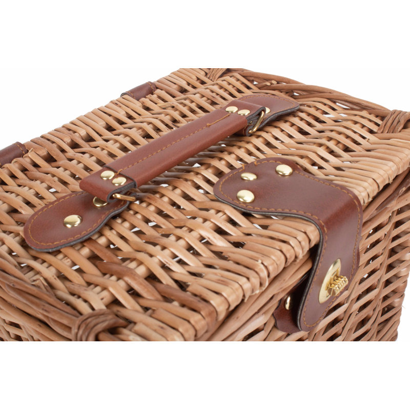 Wicker Unlined Chest Hamper, 18cm H x 27cm W x 22 cm D 
