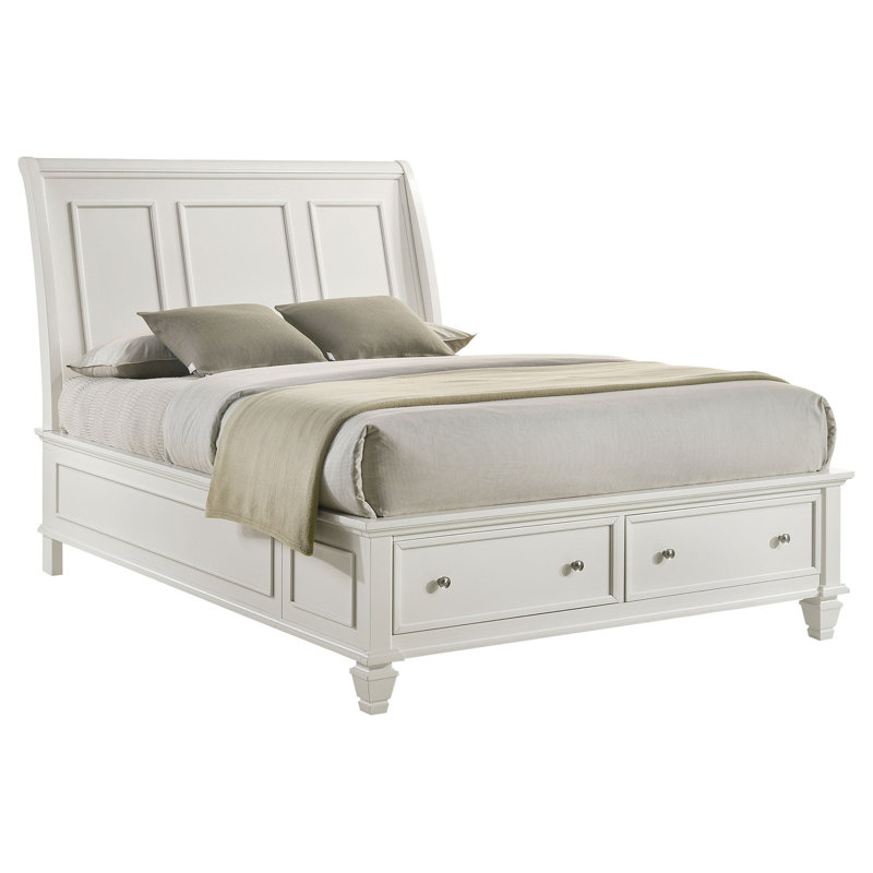2-drawer Bed, Cream White