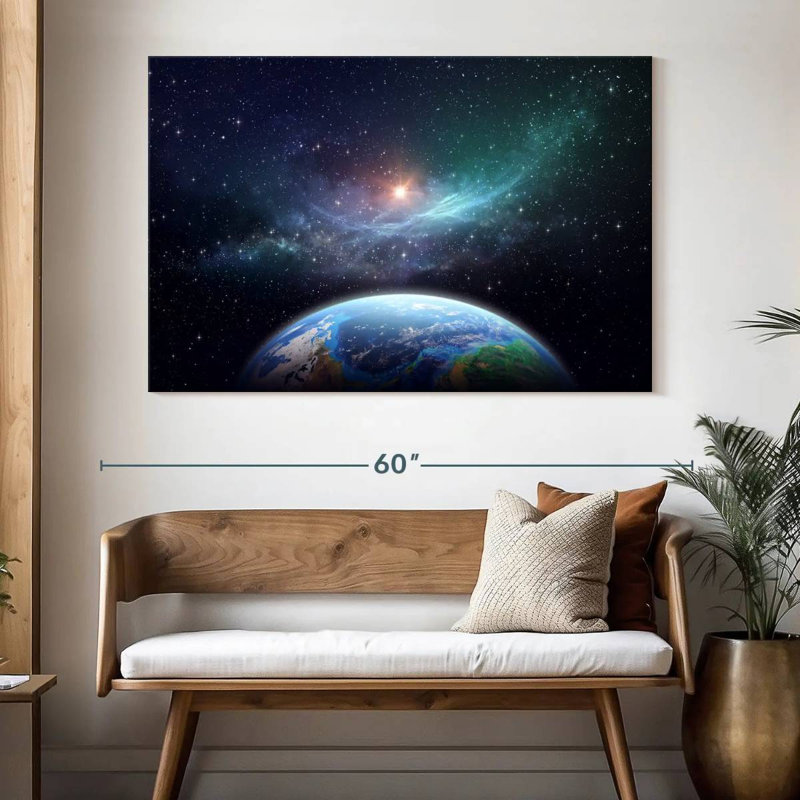 Oberle Exoplanet, 34" H x 51" W