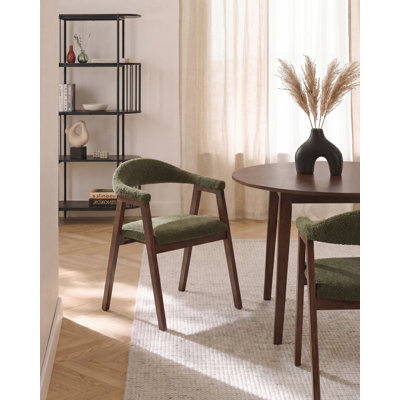46 cm H Boucle Low Back Armchair