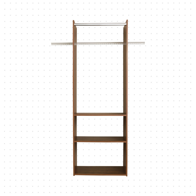 Grid 25.13" W Closet System Starter Kit, Truffle