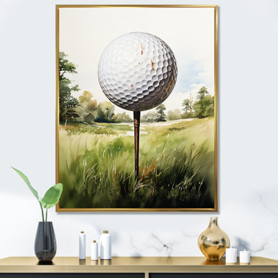 Minimalisme, balle de golf I - art mural de golf pour le salon