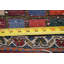 Tapis décoratif en laine de conception unique 3 pi 4 po x 4 pi 9 po noué à la main New Age Multicolore