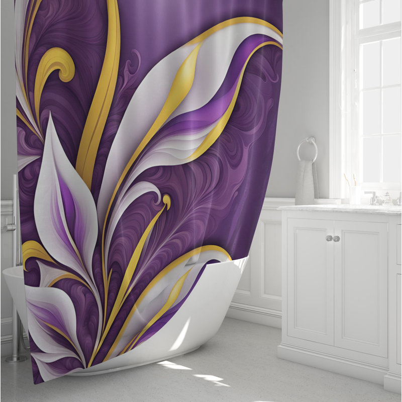 Rideau de douche Floral, H 72 po x l 70 po