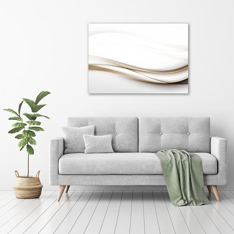 Waves Abstraction - Wrapped Canvas Print
