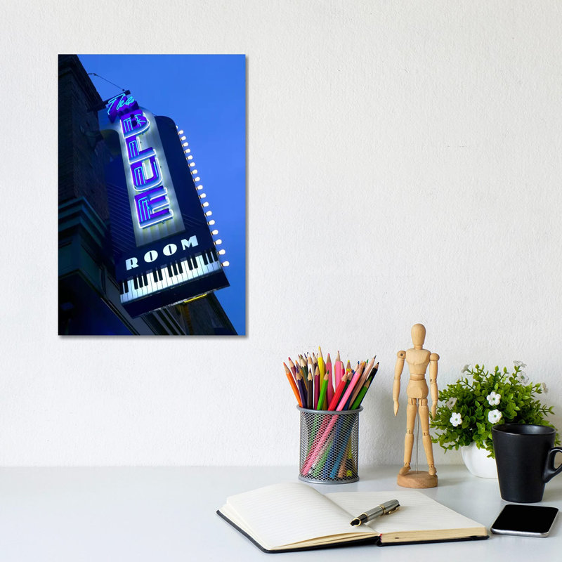 The Blue Room Jazz Club, 18Th And Vine Historic Jazz District - Wrapped Canvas Print, 20.32 cm H x 30.48 cm W