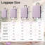 Ensembles de bagages Hardshell 6 pièces avec 2 sacs, valise de transport avec poignée et roues pivotantes doubles verrouillables, bagages légers de 16 po + 20 po + 24 po + 28 po