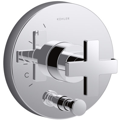 Composed Diverter Faucet Trim Cross Handle