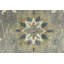 Tapis gris en laine noué à la main à motif floral 9 pi 11 po x 14 pi Jhanelle