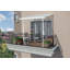 Palram - Canopia Sierra - Auvent de terrasse stationnaire en aluminium en polycarbonate l 7,5 pi x P 7,5 pi blanc / transparent-92727806-98466930