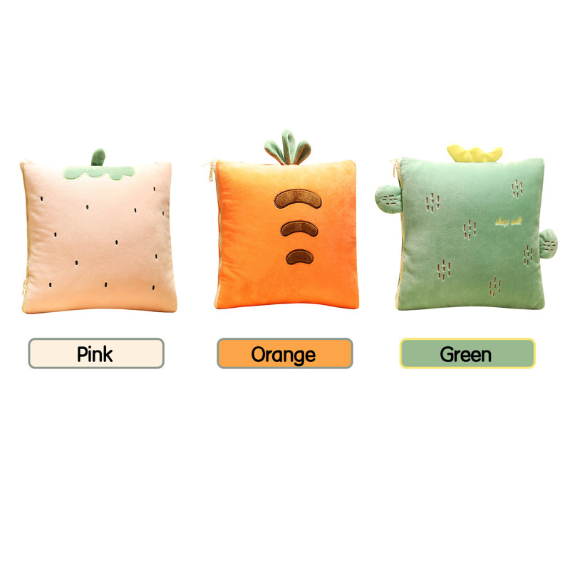 Coussin-couverture 2 en 1 pliable et extensible pour la maison, le bureau, la voiture et le canapé