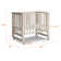 EvoNest 6-in-1 Portable Convertible Cradle to Mini Crib With Removable Wheels and Mattress