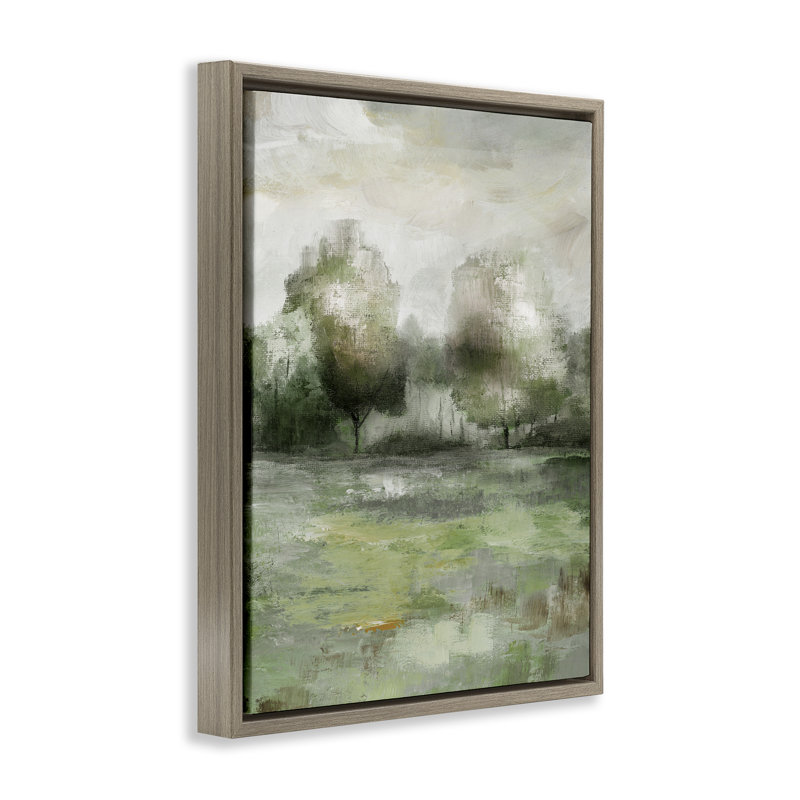 Cadre flottant Into The Brush Scene, design par Nan, Cadre flottant orme Montalcino, H 21 po x l 17 po