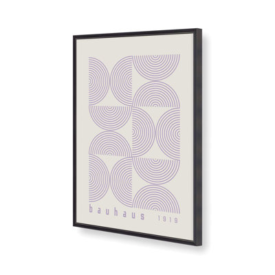 Mauve Bauhaus, affiche de composition I
