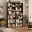 Langner 70.8" H x 23.6" W Standard Bookcase, 6-Tier Open Bookcase and Bookshelf, Freestanding Display Storage Shelves Tall Bookcase for Bedroom, Living Room and Office-412476361-440098507