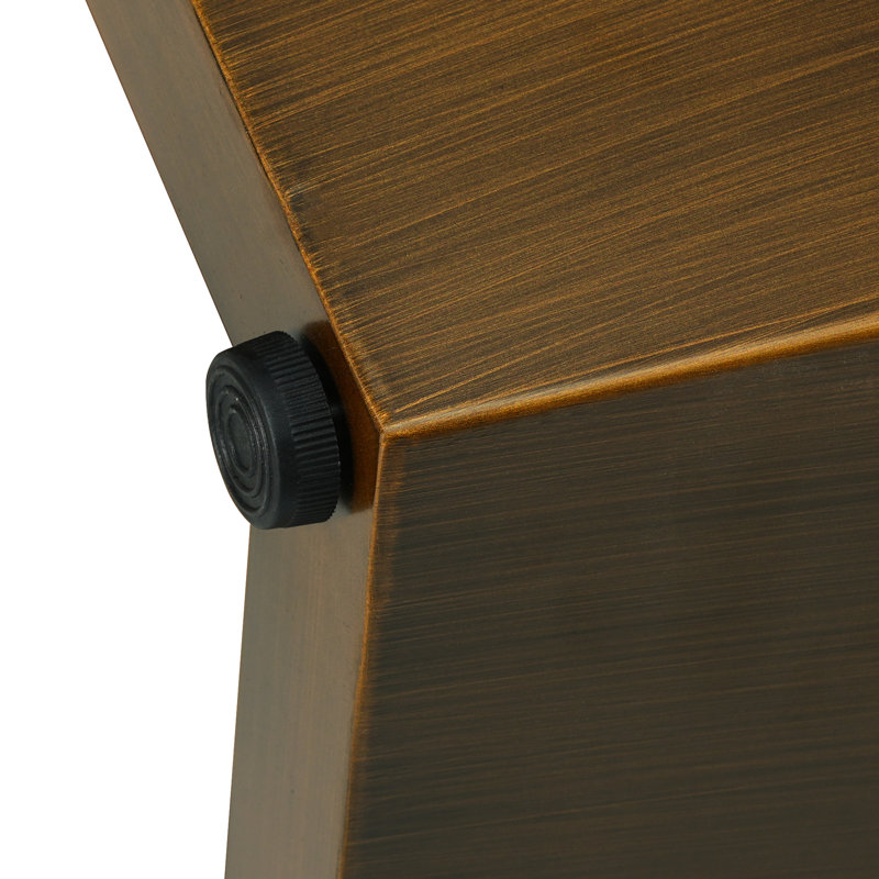 Table de salle à manger moderne blanche 53 po avec base en métal et base durable