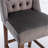 Emily-May Upholstered 27" Seat Height Barstools, Wingback Breakfast Chairs with Nailhead-Trim & Tufted Back-147558214