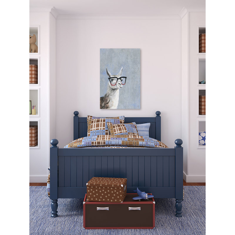 Sacha Smart Llama IV, reproduction sur toile tendue, H 45 po x l 30 po x P 1,5 po