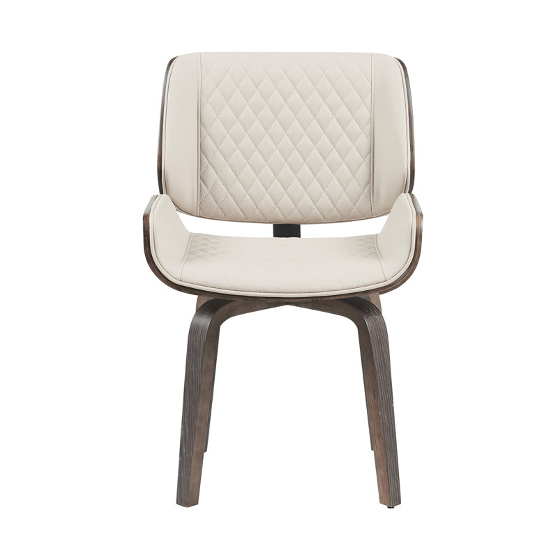 Chaise de salle à manger moderne Mid-Century, Beige