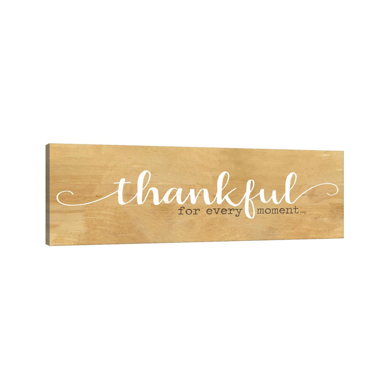 Thankful by Marla Rae - Wrapped Canvas Panoramic Print, 121.92 cm H x 40.64 cm W x 3.175 cm D