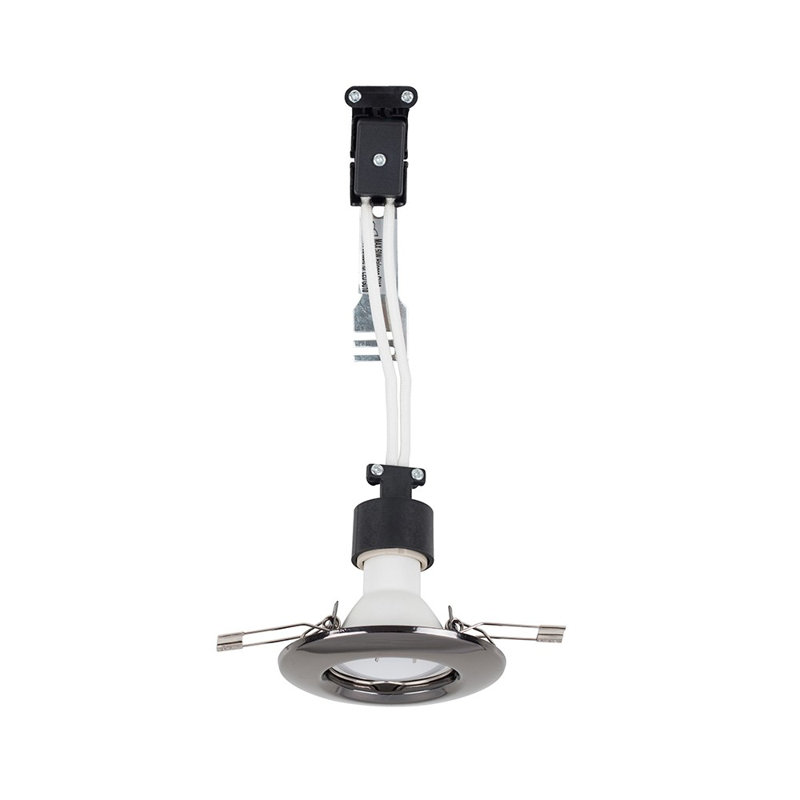 8.7cm Recessed Retrofit Downlight, Black Chrome