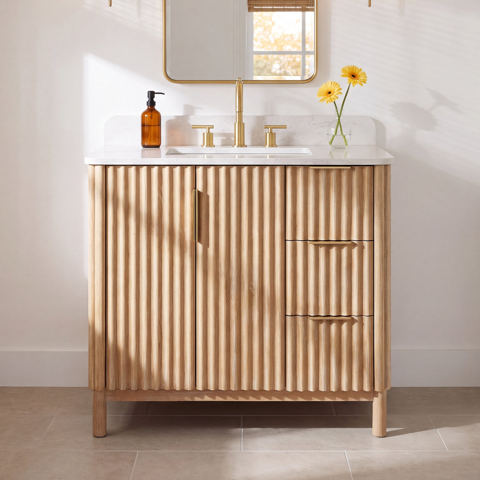 Siena Single Bathroom Vanity, Single Sink, 36"