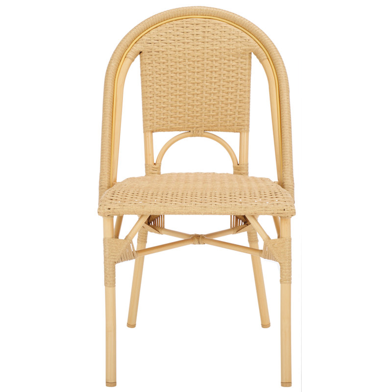 Torino Outdoor Dining Side Chair, Natural Wash/Coffee