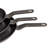 BergHOFF Leo Non-Stick Cast Aluminum 3Pc Fry Pan Set, Dark Grey (8", 10", and 11")