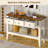 47in Farmhouse Narrow Console Table, Entryway Sofa Table with Drawers & Bottom Shelf