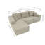 Canapé modulaire Cloud avec méridienne en forme de L, canapé modulaire moderne avec siège profond, fauteuils rembourrés pour la chambre à coucher du salon, aucun assemblage requis (tissu velours côtelé)
