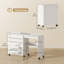 Table de couture pliante, table de bricolage avec rangement, blanc-118568040