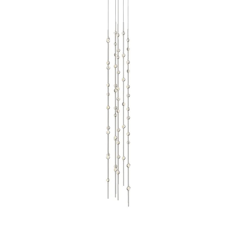 Constellation 55 - Light LED Pendant, Clear, 2700K, Satin Nickel