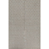 Wool Geometric Area Rug in Gray