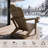 Outdoor Reclining&folding Oversize Adirondack Chair With Cell Phone Stand-424724425-430478826