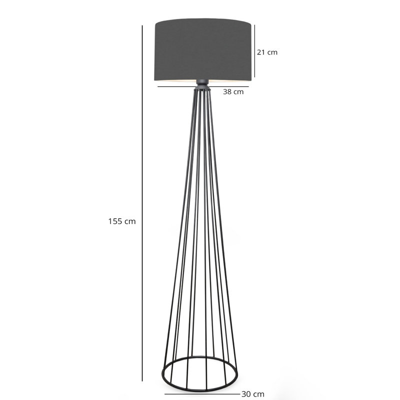 Jaenelle 155cm Novelty Floor Lamp