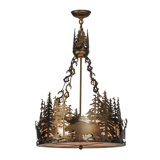 Moose At Dusk 4 - Light Chandelier