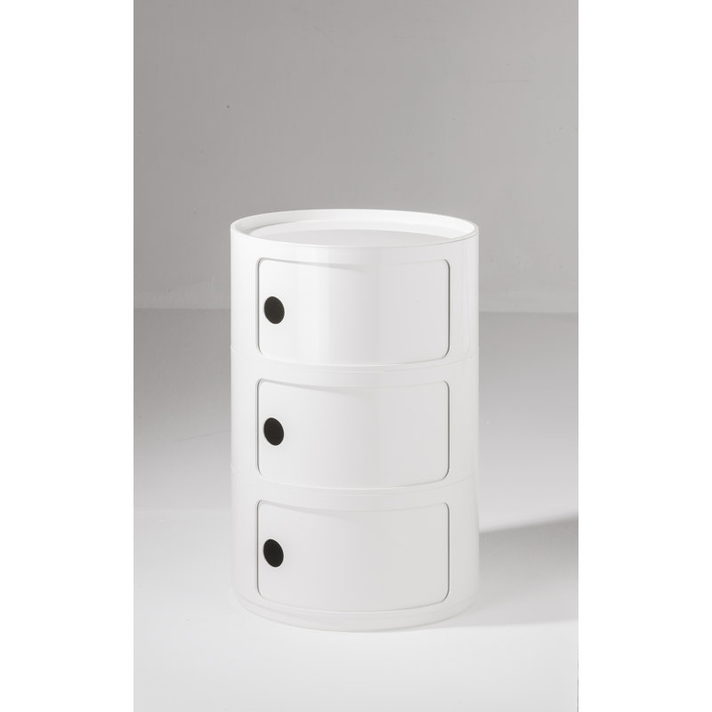 Componibili Round Modular Stacking Units, 3, White